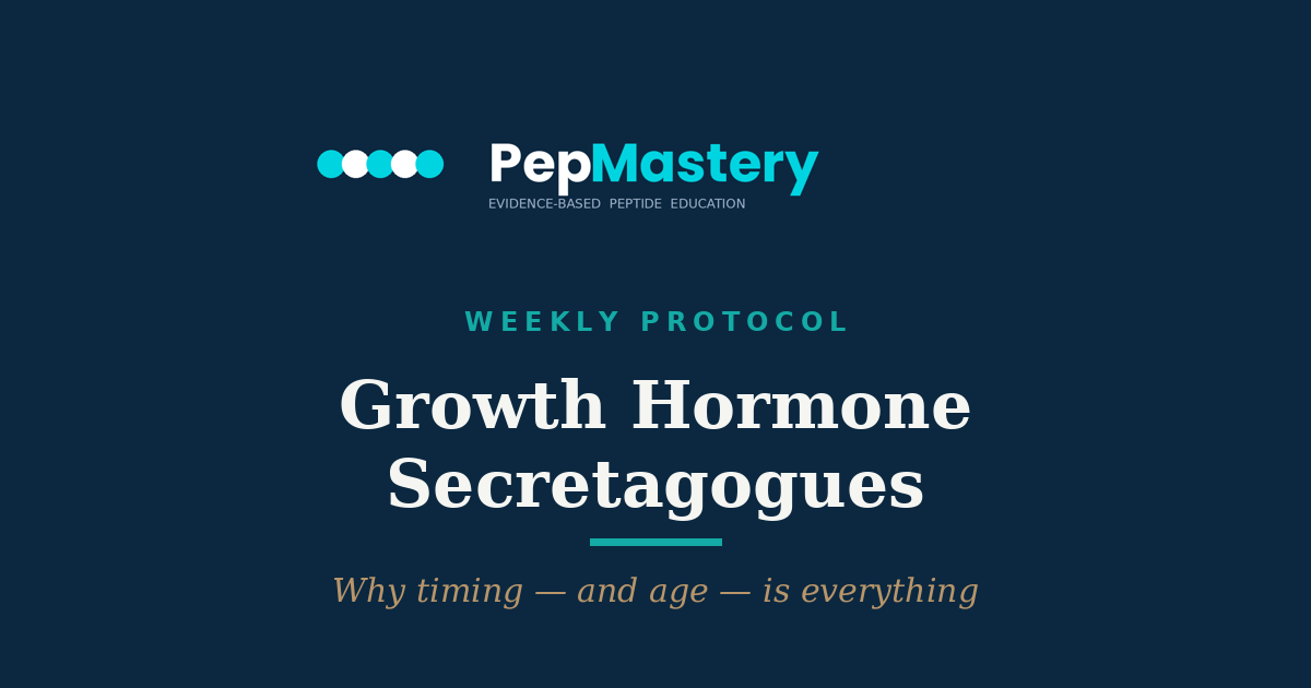 Growth Hormone Secretagogues — why timing and age is everything