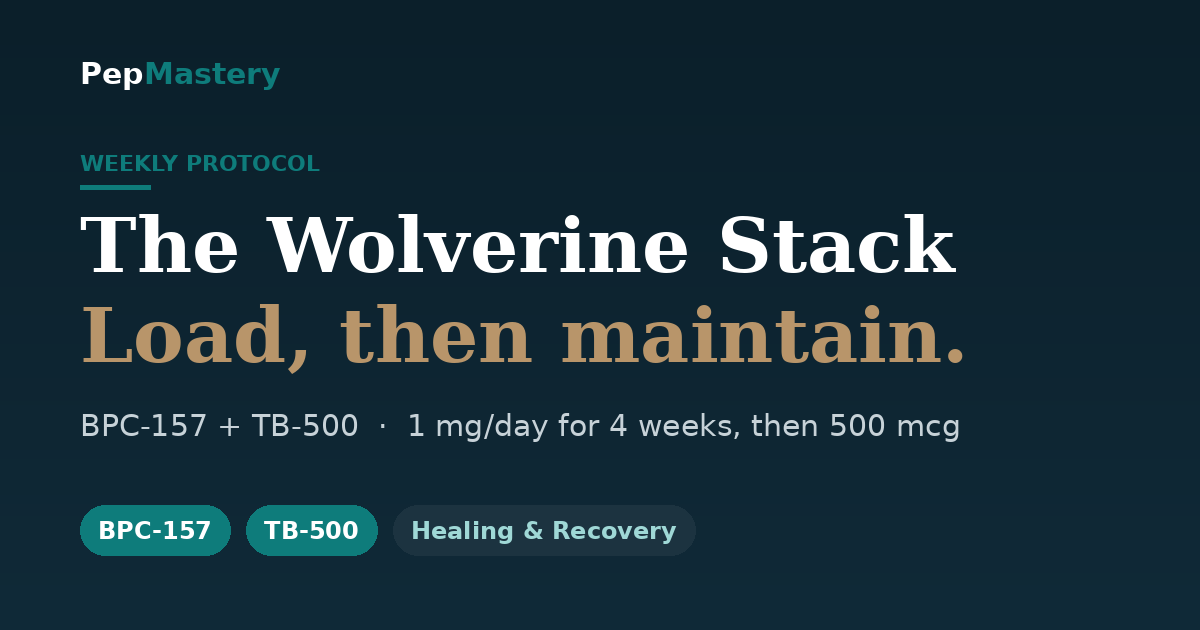 The Wolverine Stack — BPC-157 plus TB-500 loading and maintenance dosing
